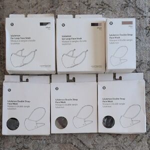 Lululemon Face Mask Set, Total Of 12, All New In Box